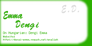 emma dengi business card